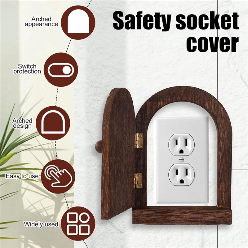 EYFL-Wooden Door Outlet Cover, - Fairy Lights Bedroom recension och pris