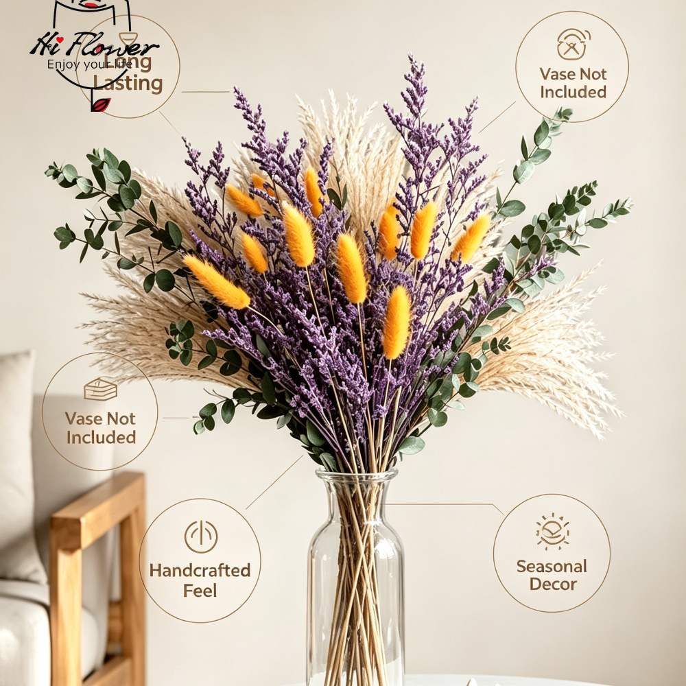 Natural Dried Flowers Pampas G - Pampas Grass Decor recension och pris