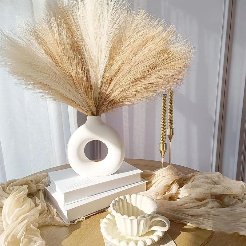 5/10Pcs 55CM Artificial Pampas - Pampas Grass Decor recension och pris