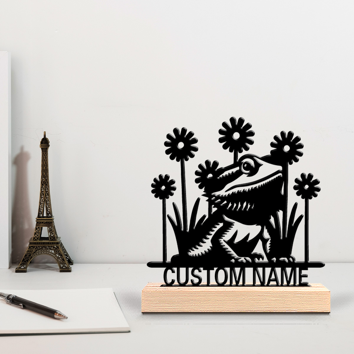 1pc Bearded Dragon Custom Lett - Wooden Letter Sign recension och pris