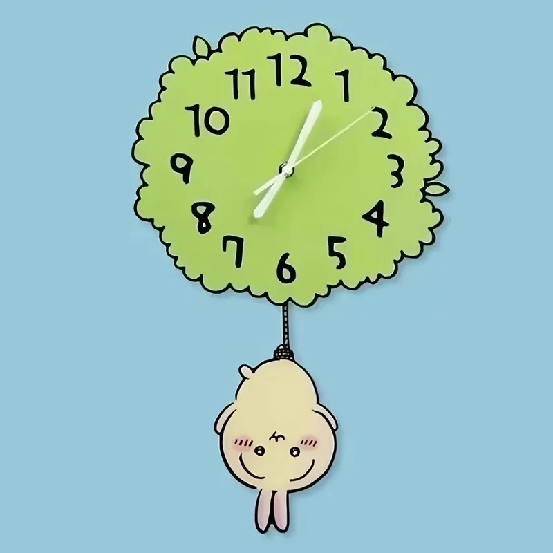 Cute Chiikawa Pendulum Wall Cl - Wall Clock Silent recension och pris