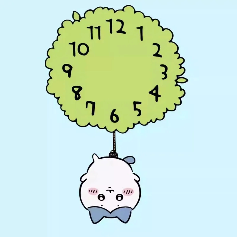 Cute Chiikawa Pendulum Wall Cl - Wall Clock Silent recension och pris