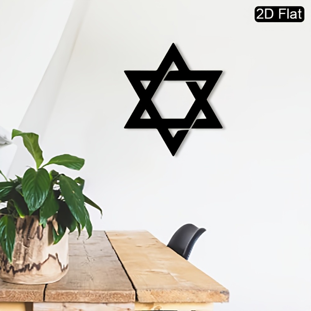 CIFBUY Iron Wall Art Star of D - Home Decor Vintage recension och pris