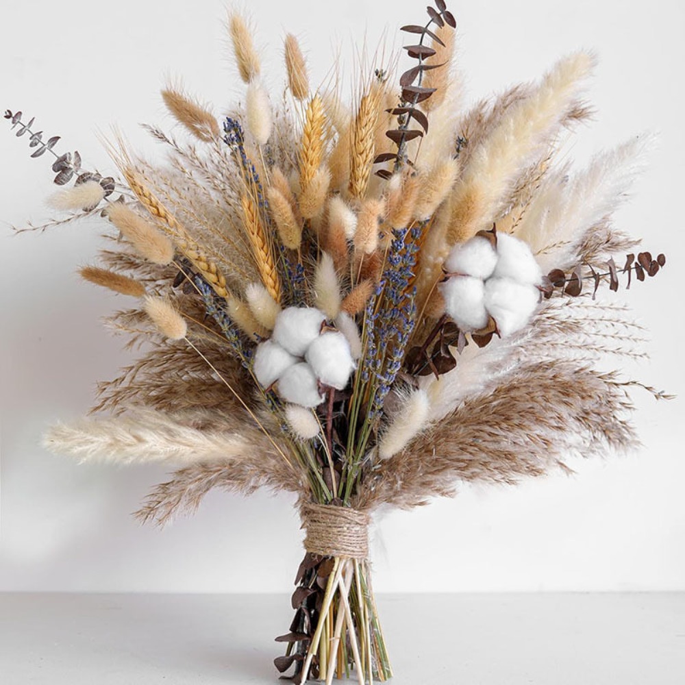 80Pieces Natural Dried Flowers - Pampas Grass Decor recension och pris