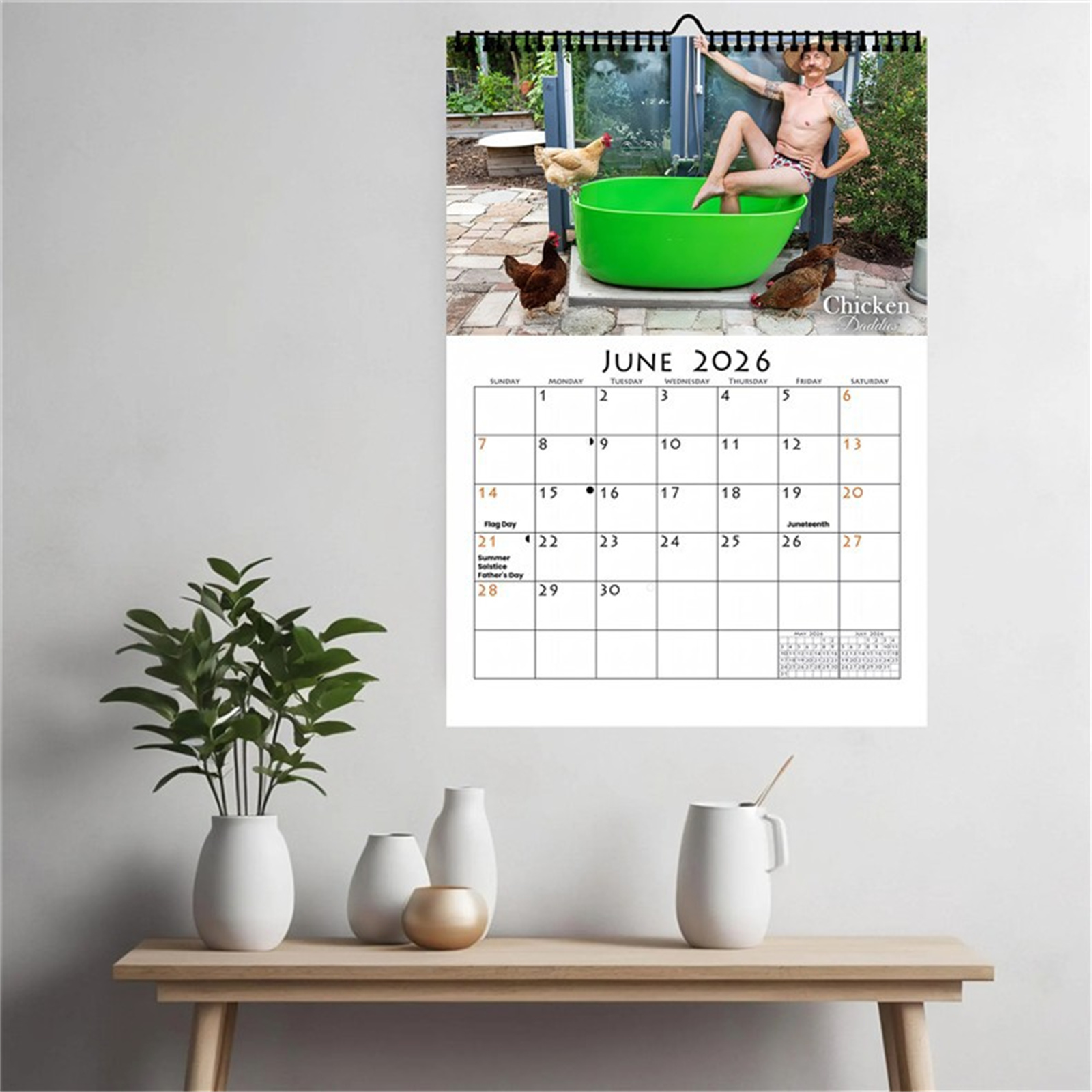 2026 Funny Chicken Daddy Wall  - Home Decor Design recension och pris
