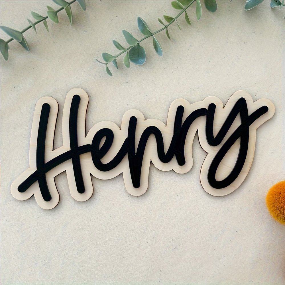 Customizable Double-Layered Wo - Wooden Letter Sign recension och pris