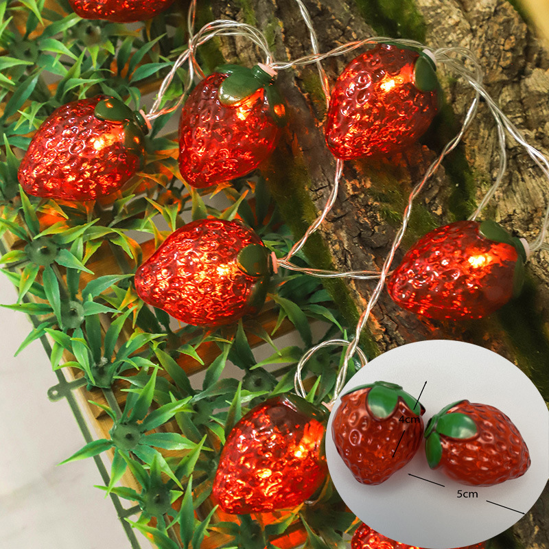 Fruit Strawberry Theme 1.5m 10 - Fairy Lights Bedroom recension och pris