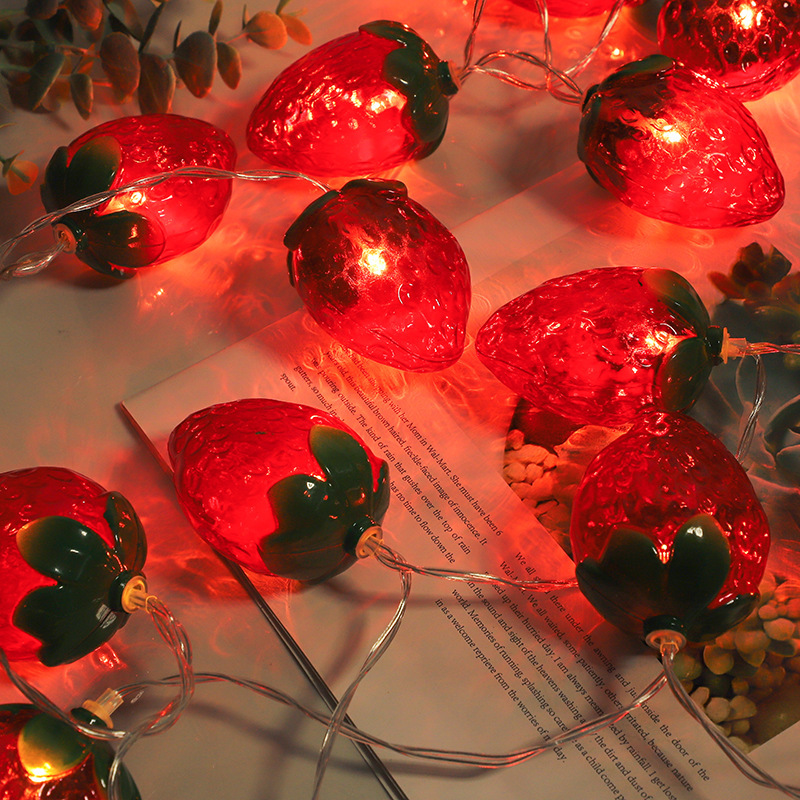 Fruit Strawberry Theme 1.5m 10 - Fairy Lights Bedroom recension och pris