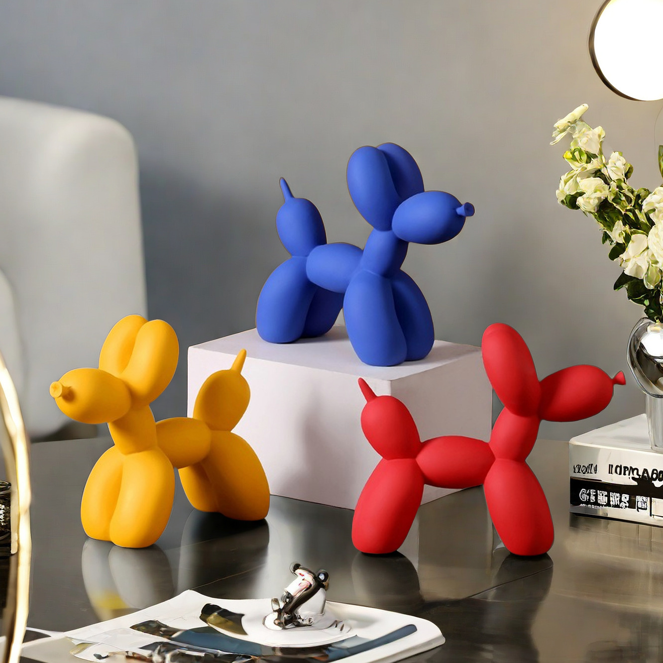 Solid Color Balloon Dog Statue - Home Decor Exhibition recension och pris