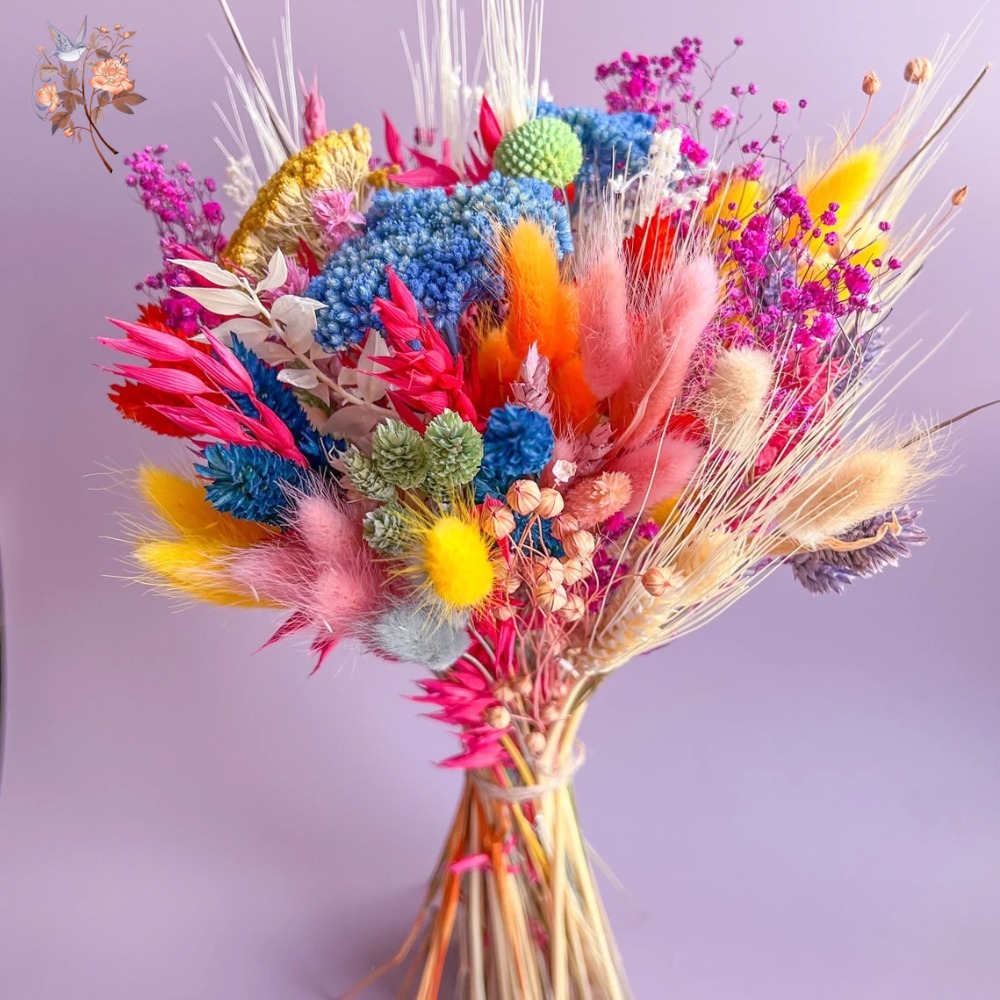 Colorful Dried Flowers Wedding - Pampas Grass Decor recension och pris