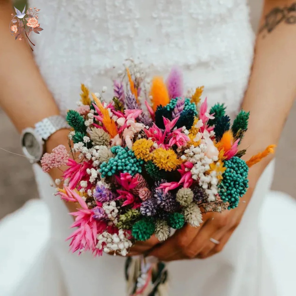 Colorful Dried Flowers Wedding - Pampas Grass Decor recension och pris