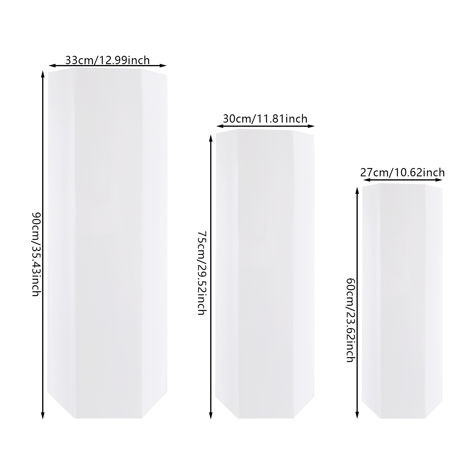 White Acrylic 3PCS Display Ris - Home Decor Exhibition recension och pris