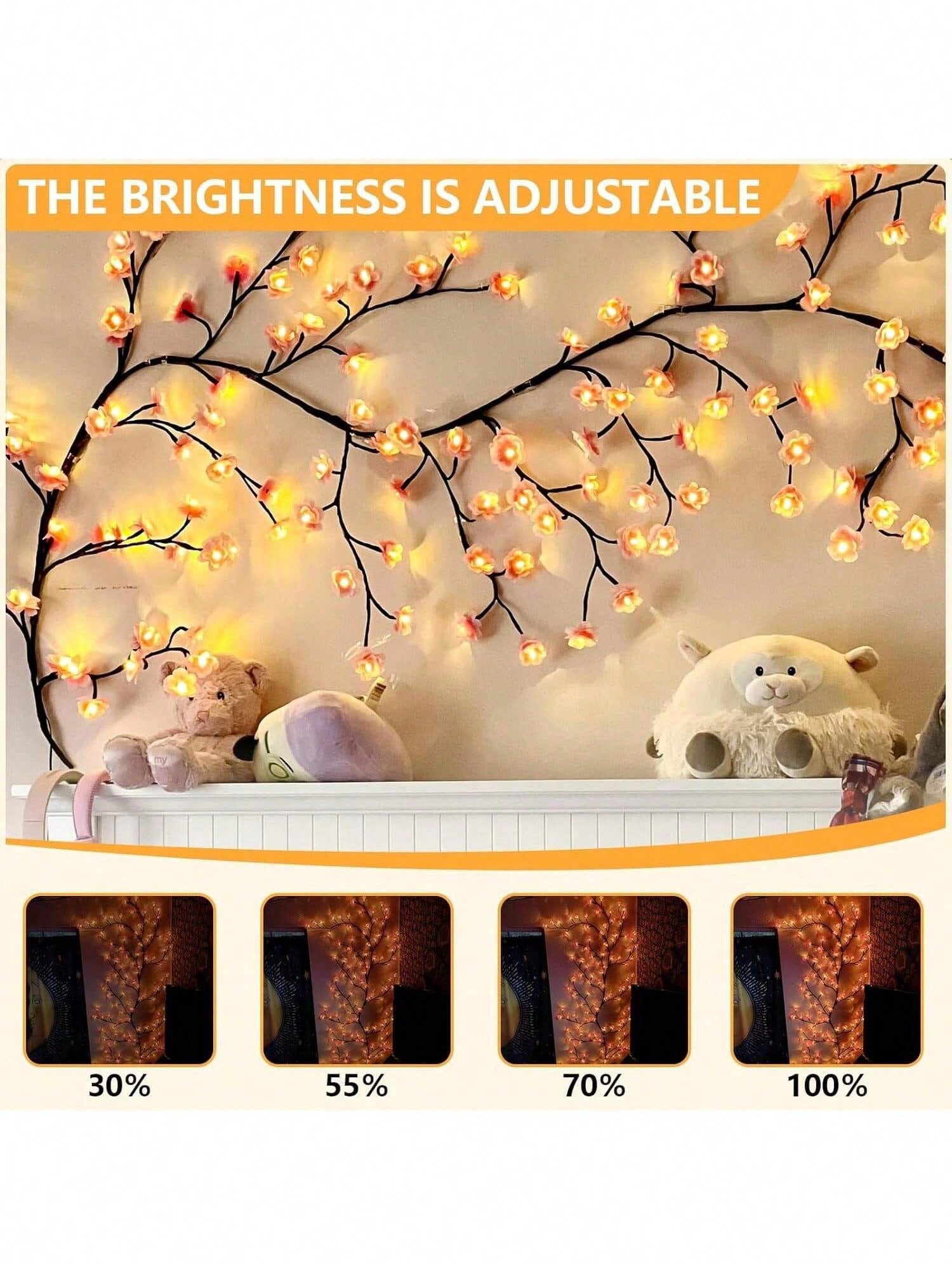 1PC Flexible Cherry Blossom Tw - Fairy Lights Bedroom recension och pris
