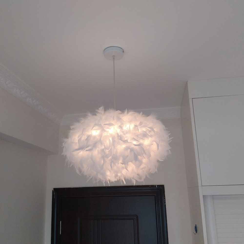 Fluffy Feather Pendant Light M - Fairy Lights Bedroom recension och pris