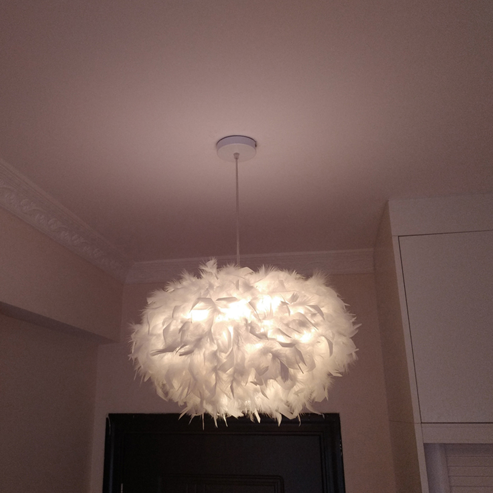 Fluffy Feather Pendant Light M - Fairy Lights Bedroom recension och pris