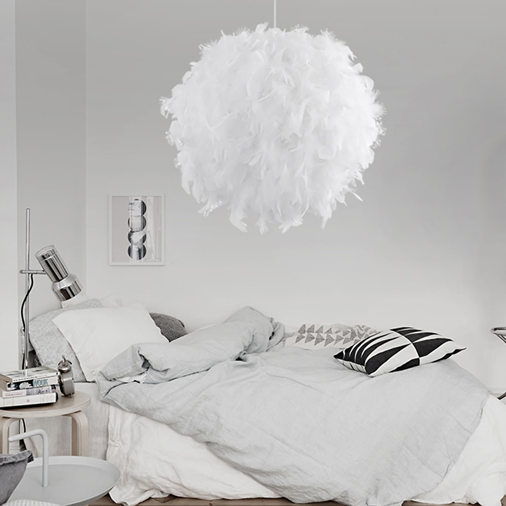 Fluffy Feather Pendant Light M - Fairy Lights Bedroom recension och pris