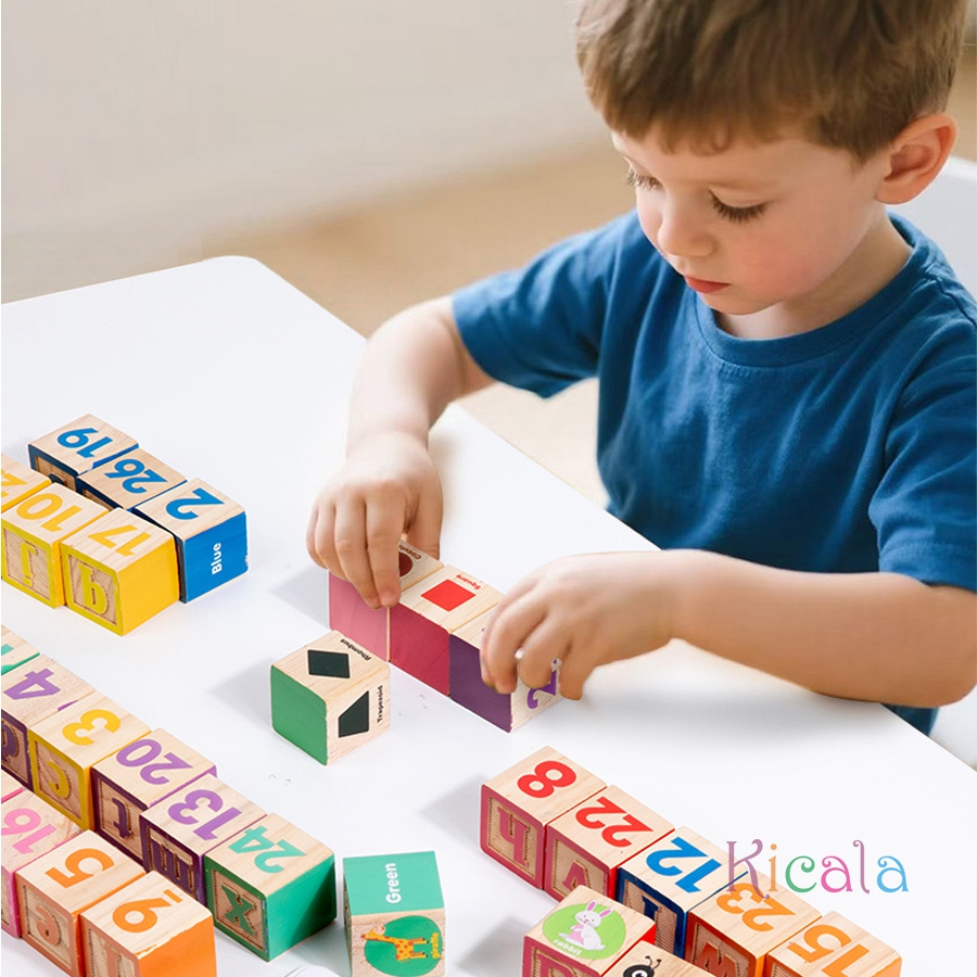 Montessori Wooden Number Block - Wooden Letter Sign recension och pris