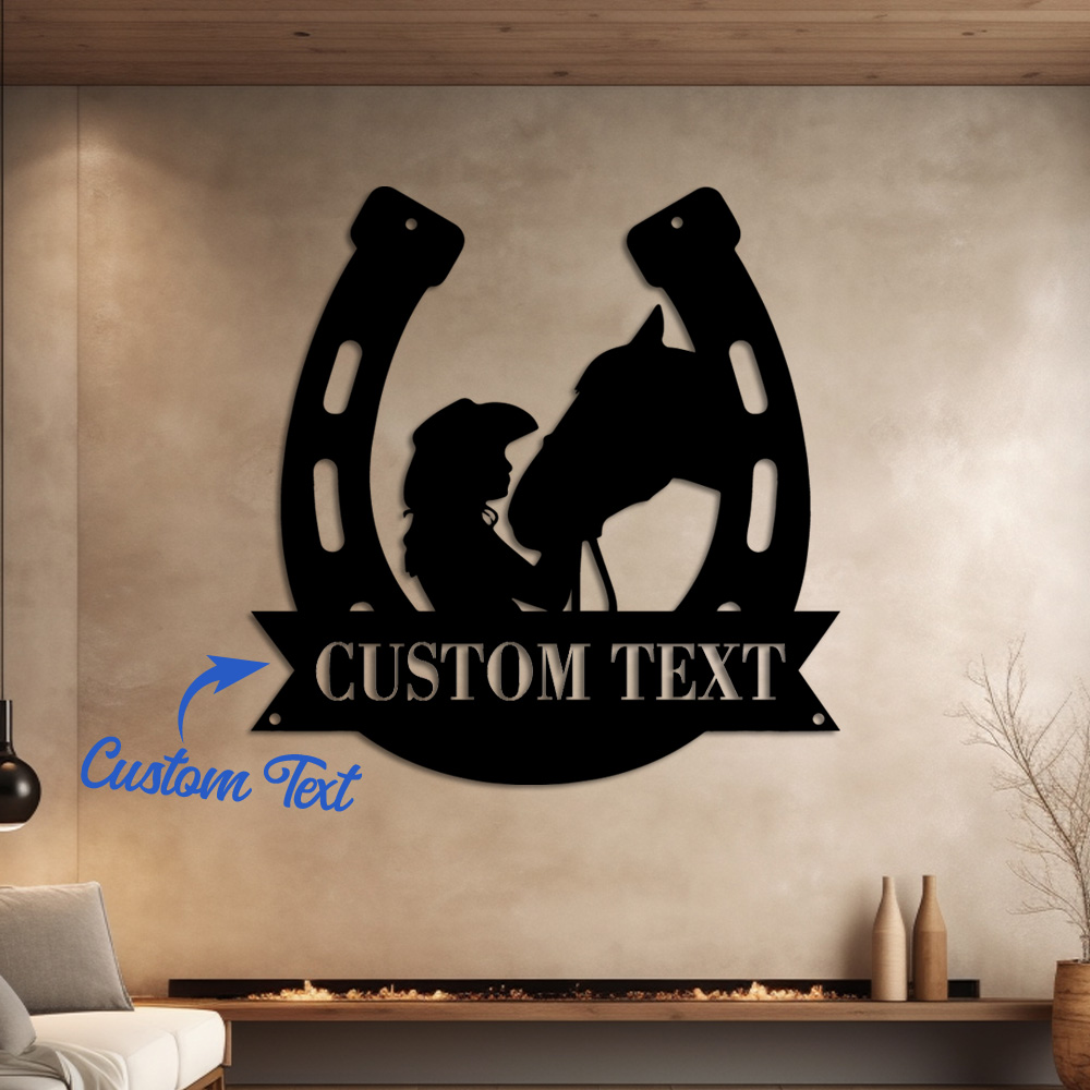 1pc Fashion Customized Horsesh - Home Decor Design recension och pris