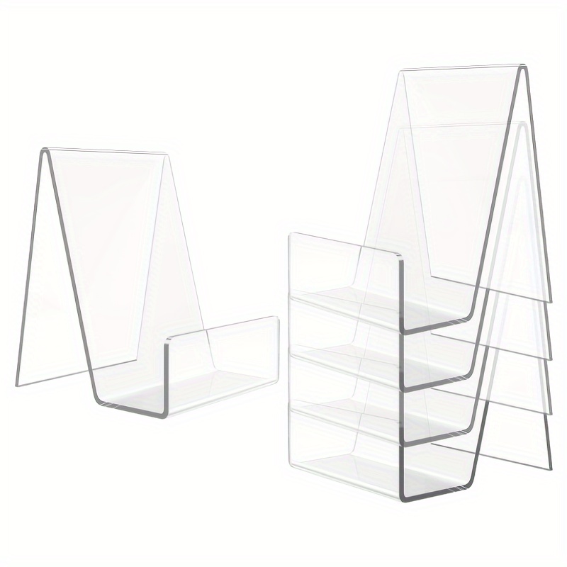 4/8pcs Transparent Acrylic Sta - Aesthetic Bookend recension och pris
