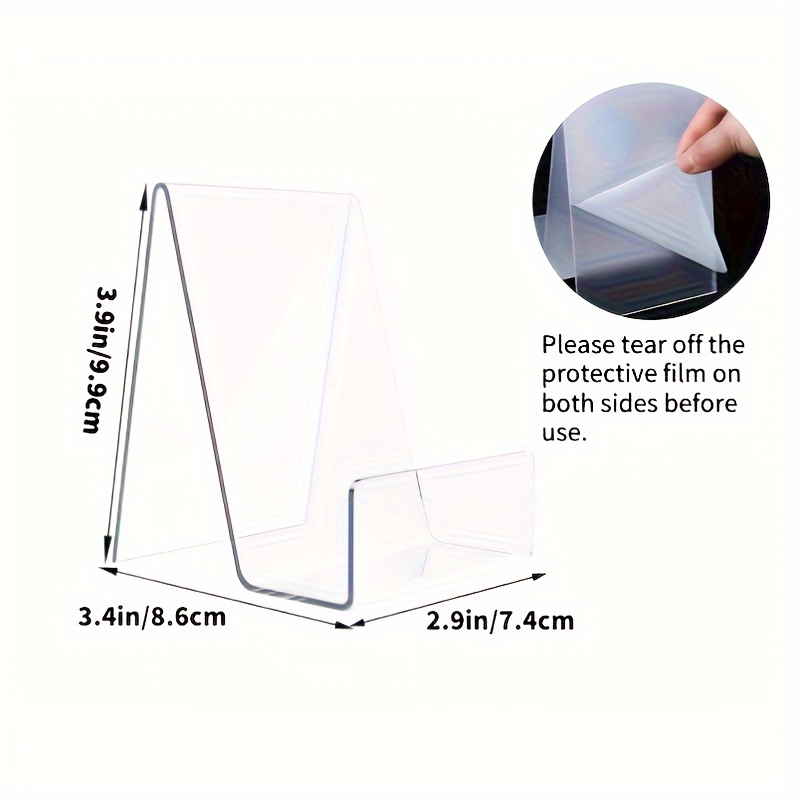 4/8pcs Transparent Acrylic Sta - Aesthetic Bookend recension och pris