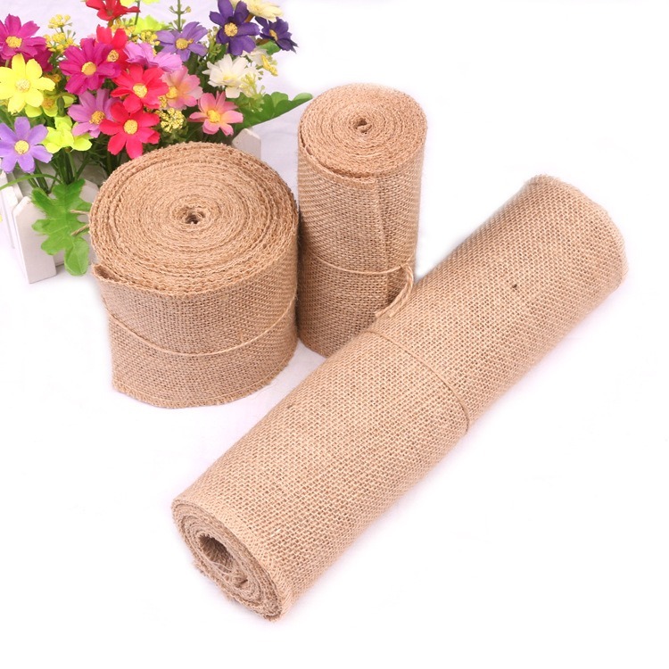 5-30CM Natural Jute Linen Fabr - Linen Table Runner recension och pris