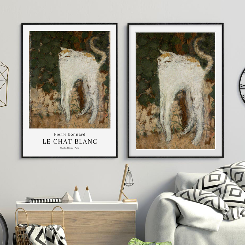 Pierre Bonnard Le Chat Blanc E - Home Decor Exhibition recension och pris