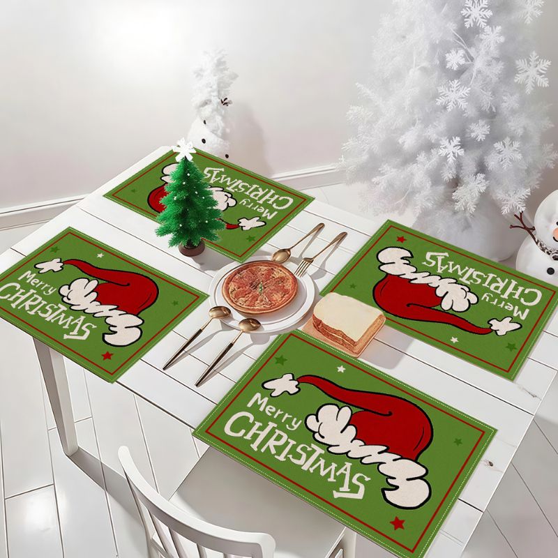 VIKAMA Cute Cartoon Christmas  - Linen Table Runner recension och pris