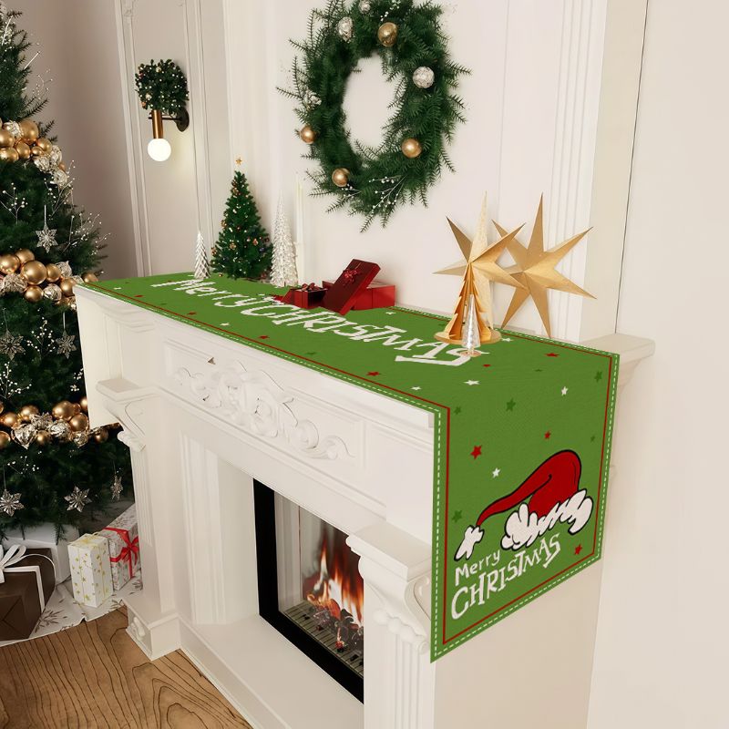 VIKAMA Cute Cartoon Christmas  - Linen Table Runner recension och pris