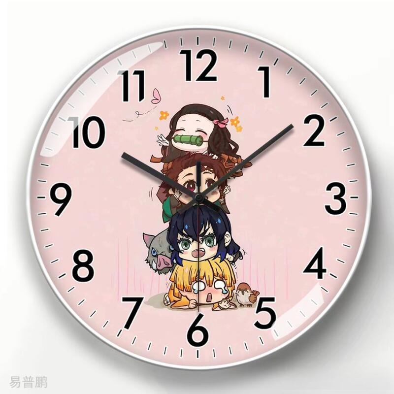Demon Slayer Anime Cartoon Wal - Wall Clock Silent recension och pris