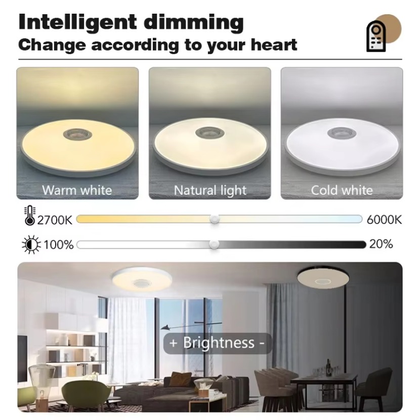 TUYA Smart Music Ceiling Light - Home Decor Free App recension och pris