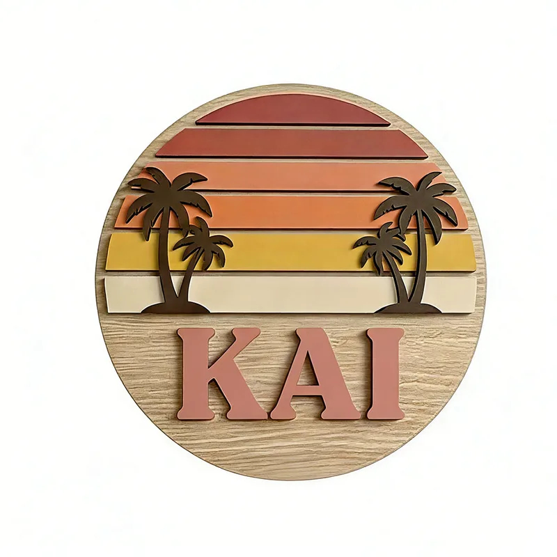 Customizable Round Vintage Bea - Wooden Letter Sign recension och pris