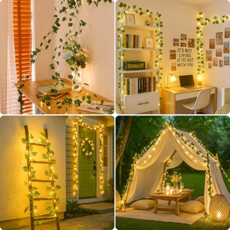 Pothos Vines with Fairy Lights - Fairy Lights Bedroom recension och pris