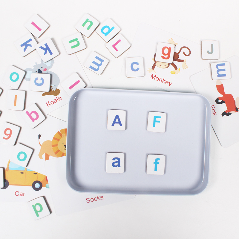 Wooden Puzzle Flash Cards Game - Wooden Letter Sign recension och pris