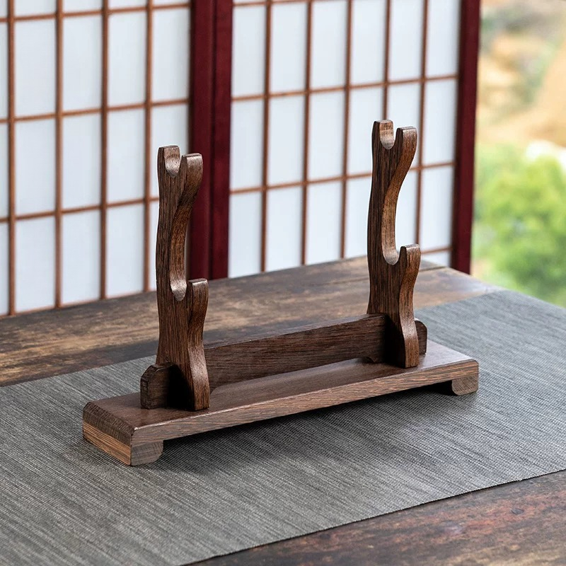 Wenge Wood Sword Display Stand - Home Decor Exhibition recension och pris
