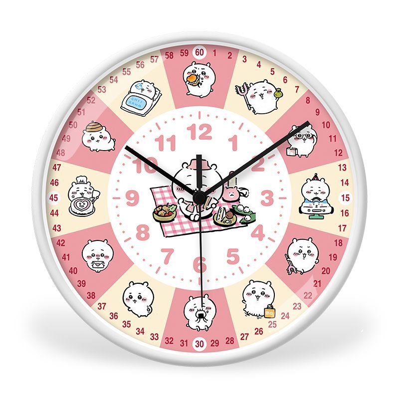 Anime Chiikawa Learning Wall C - Wall Clock Silent recension och pris