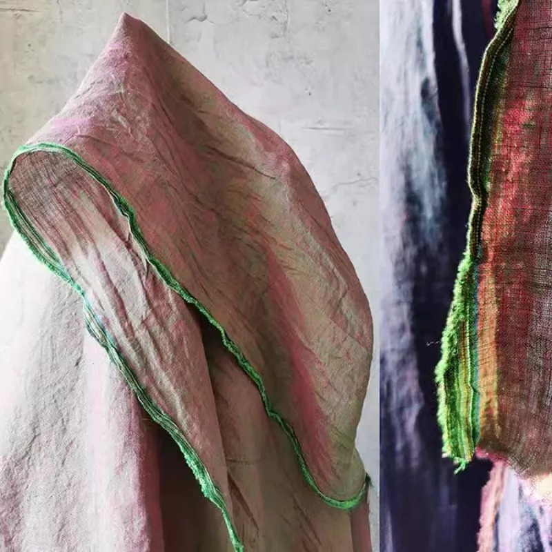 Yarn Dyed Linen Fabric for Diy - Linen Table Runner recension och pris