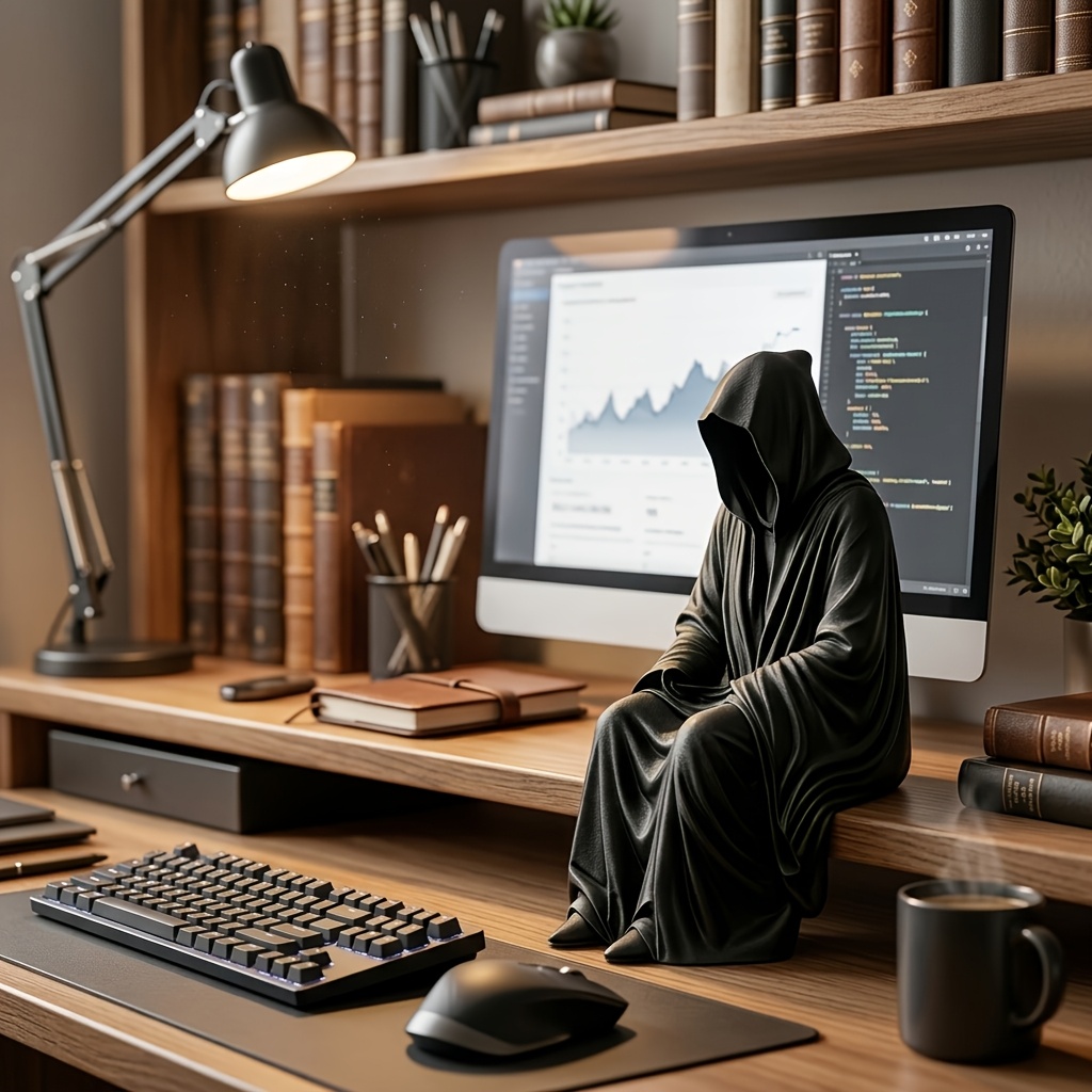 3D Printed Grim Reaper Bookend - Aesthetic Bookend recension och pris