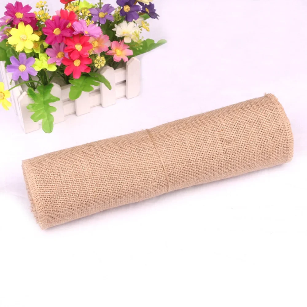 New Desig Beige Burlap Roll 30 - Linen Table Runner recension och pris
