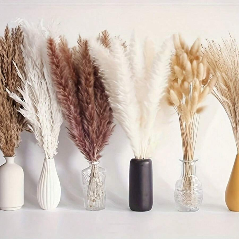 110pcs Dried Pampas Grass Bouq - Pampas Grass Decor recension och pris