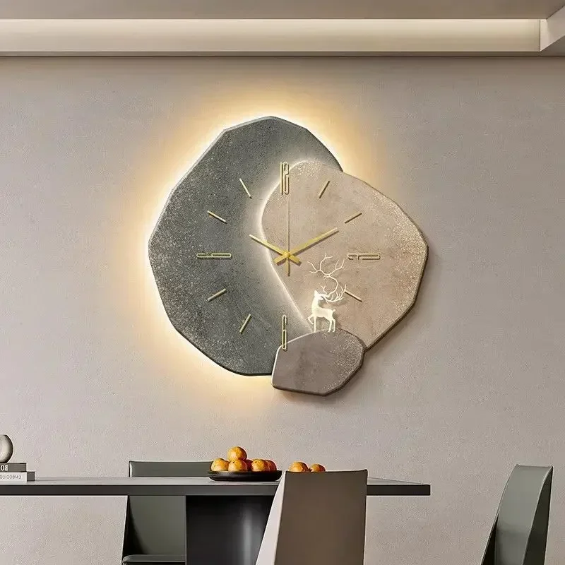 2025 Modern Clock With Light D - Wall Clock Silent recension och pris