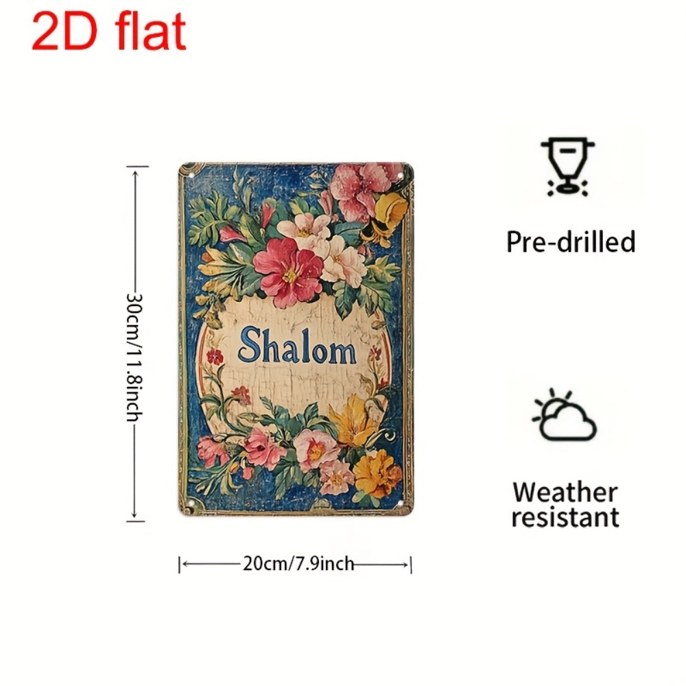 CIFBUY Vintage Floral Shalom A - Home Decor Vintage recension och pris