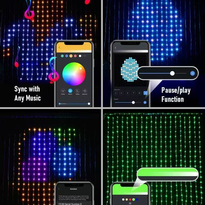 5V Smart LED Curtain Lights AP - Home Decor Free App recension och pris