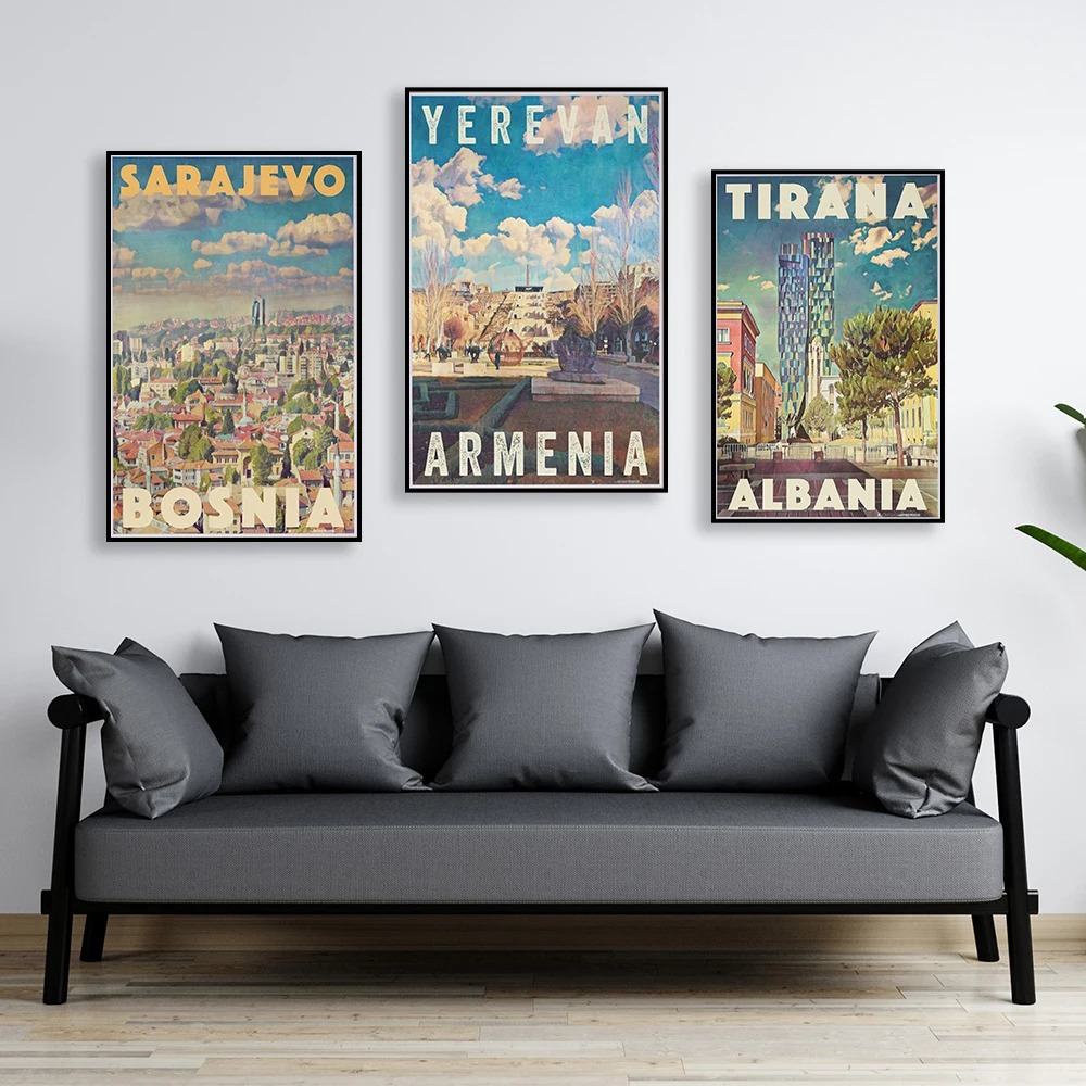 Armenia Travel Vintage Yerevan - Home Decor Yerevan recension och pris